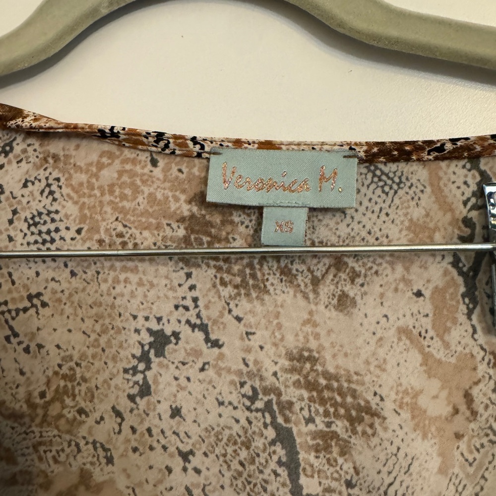 Snake Print Wrap Rhomper - Picture 2 of 3